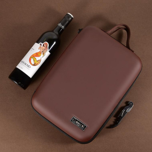 New double-bottle red wine box packaging, shockproof wine bag, soft wine box, wine casual wine bag, handbag details Picture