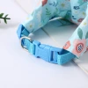 New cross-border pure cotton small flower triangular scarf chest and shoulder strap cat and dog pet collar, fresh pet walking collar details Picture