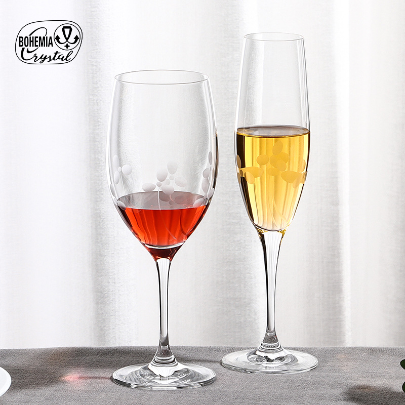 350ml Czehkcrystal wine goblet champagne wholes红酒杯家用香槟杯厂家批发 
