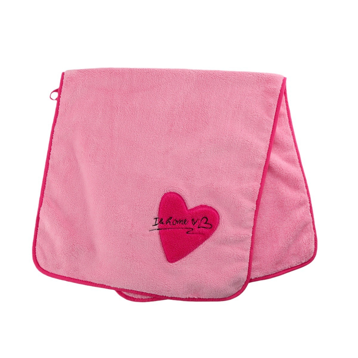 Instagram Cute Embroidered Love Towel Female Coral Velvet Soft Face Towel Quick Dry Absorbent Non-Hair Household Face Towel Square Item Picture