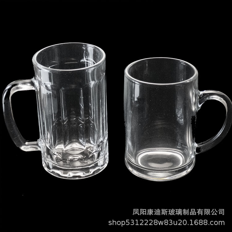 400ml, 500ml glass beer mugs, tea cups, draft beer cups, beverage cups, decals, gilding edges, LOGO design, one-piece consignment Specification image