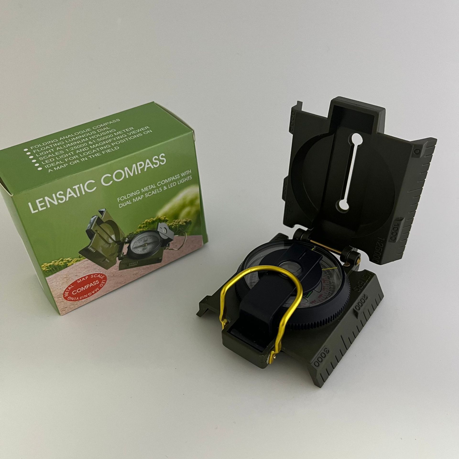 بوصلة ذات مقياس مزدوج من L45-8P لمصباح أحمر بالدايود المبتعث للضوء Item Picture