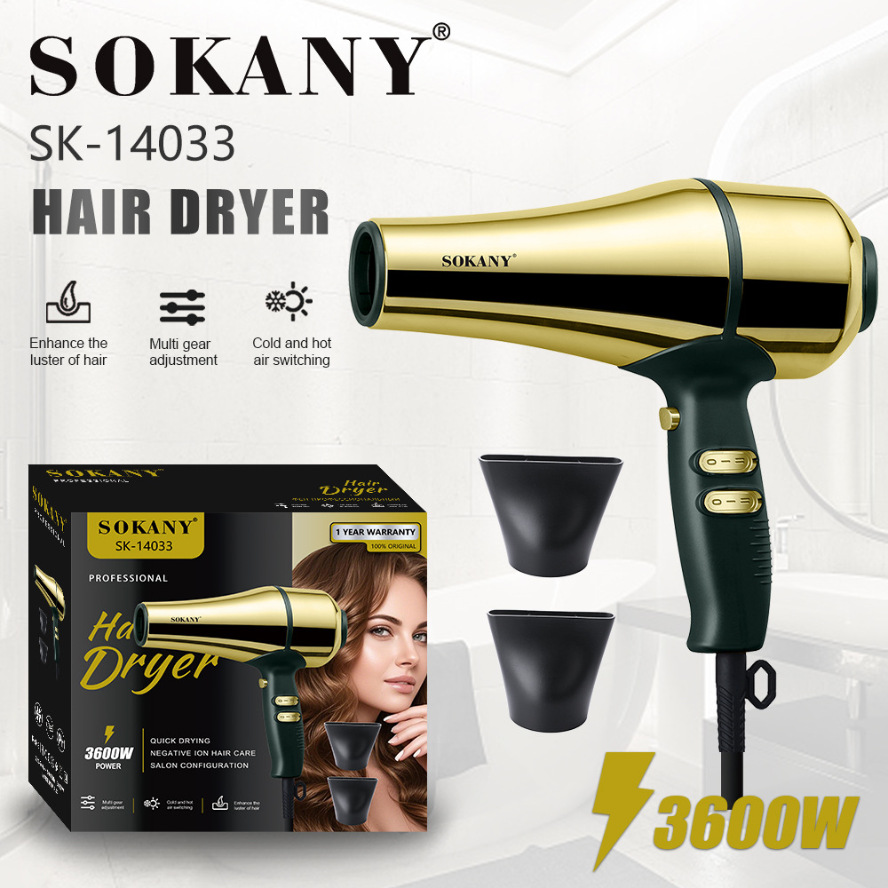 SOKANY14033 Hair Salon Professional Hair dryer Negative ion high-power Hair Salon Hair dryer Cross-border trade