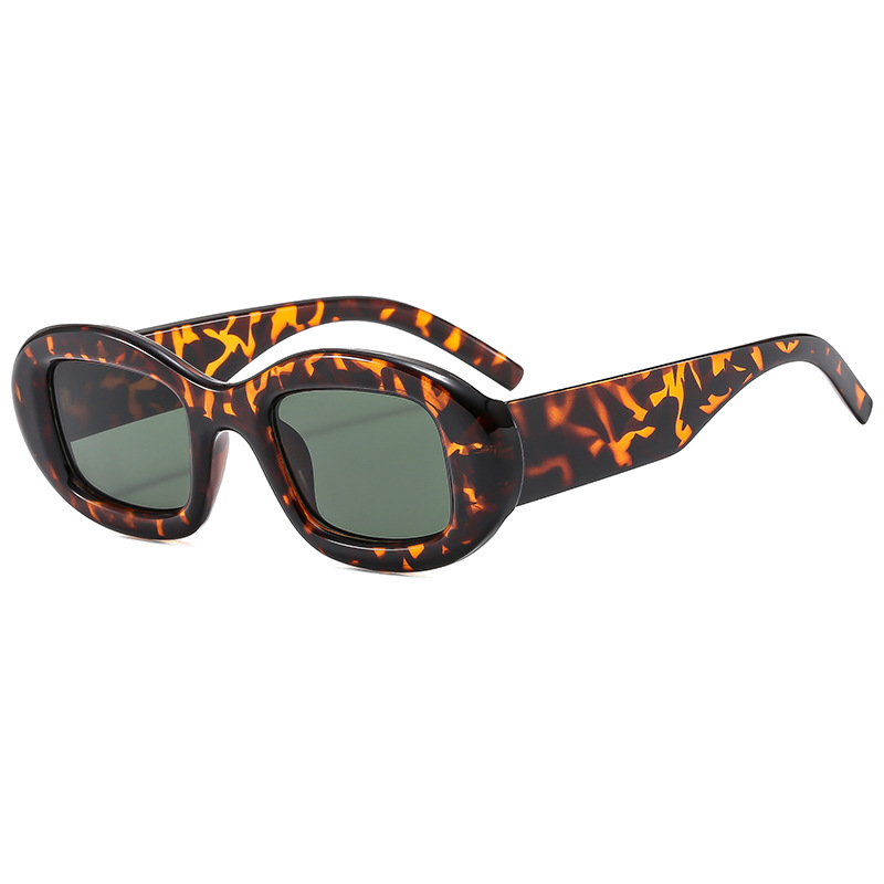 Oval retro sunglasses for women, European and American cross-border high-end style ins sunglasses, sun protection, natural look, fashionable sunglasses trend Application Scenario