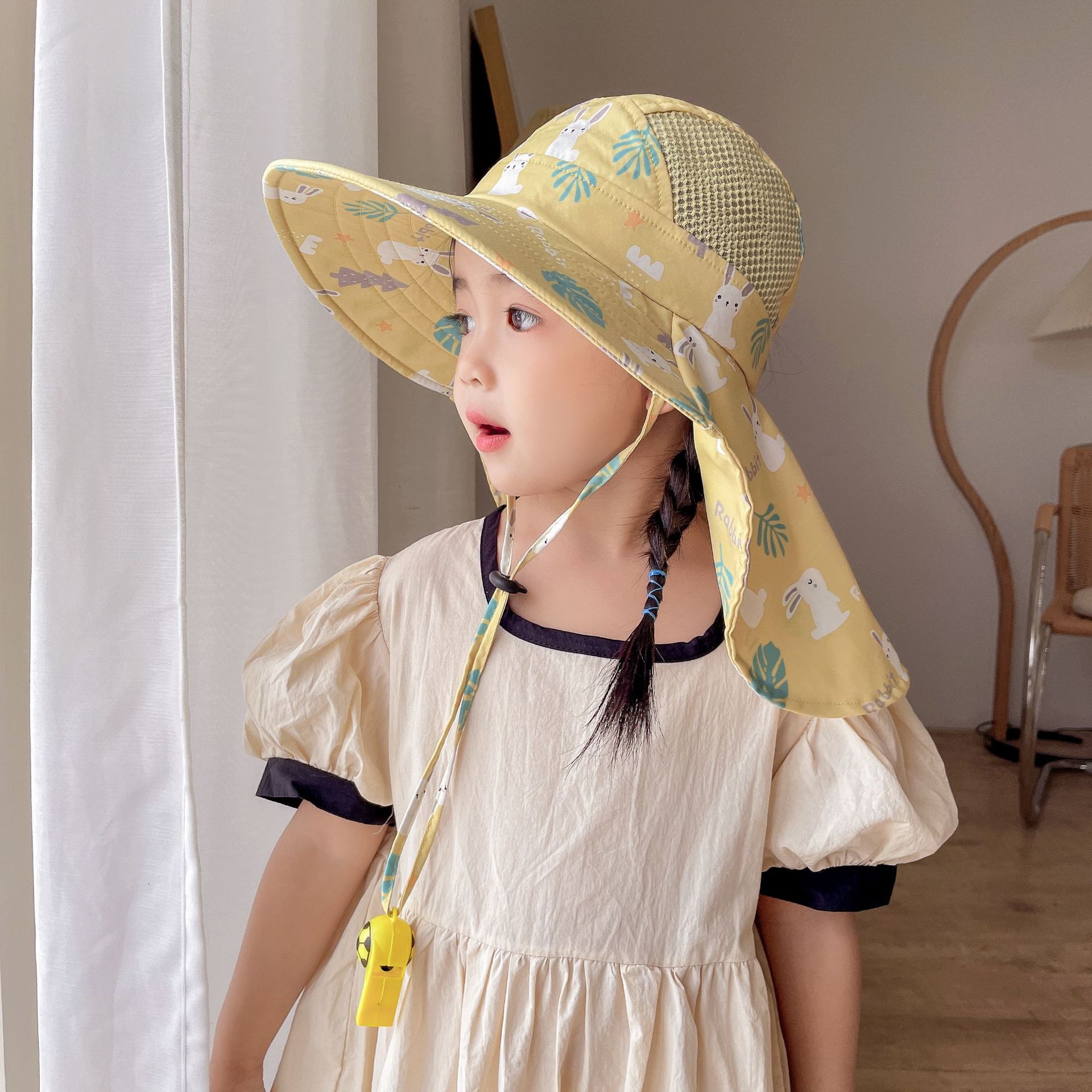 Children 2 To 10 Years Old Sun Shawl Hat Baby Sun Hat Girl Fisherman Hat Boy Sun Hat Beach Hat Application Scenario