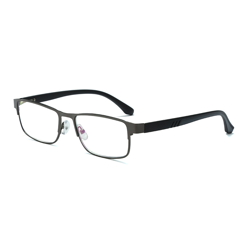 New stylish men's glasses for the elderly, fashionable reading glasses for the elderly, metal-framed light glasses Item Picture