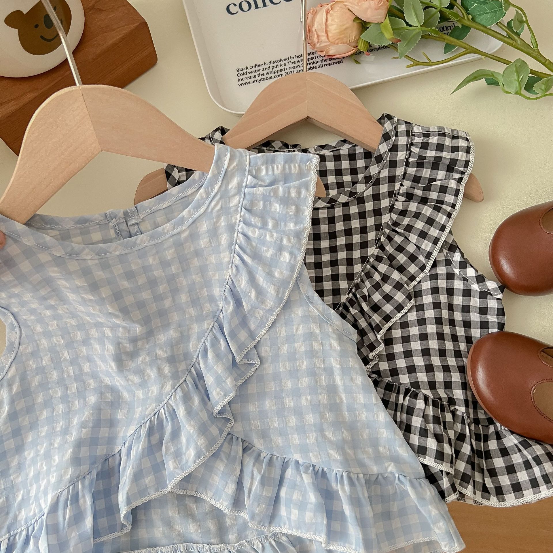 Girls' Set 2024 Summer New Spring Collection for baby Girls, Korean style Princess Little Kids, fashionable and stylish two-piece children's clothing set Application Scenario