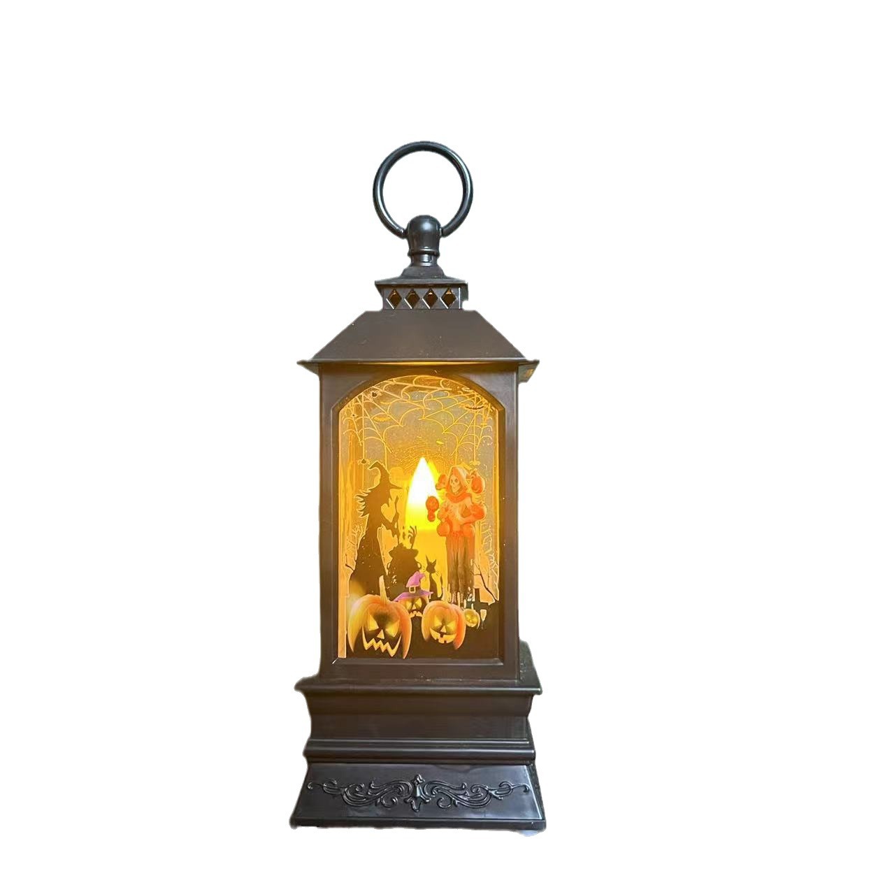 Halloween Light Portable Wind Light Christmas Light Decoration Craft Christmas Halloween Light Candle Light New Wind Light Item Picture
