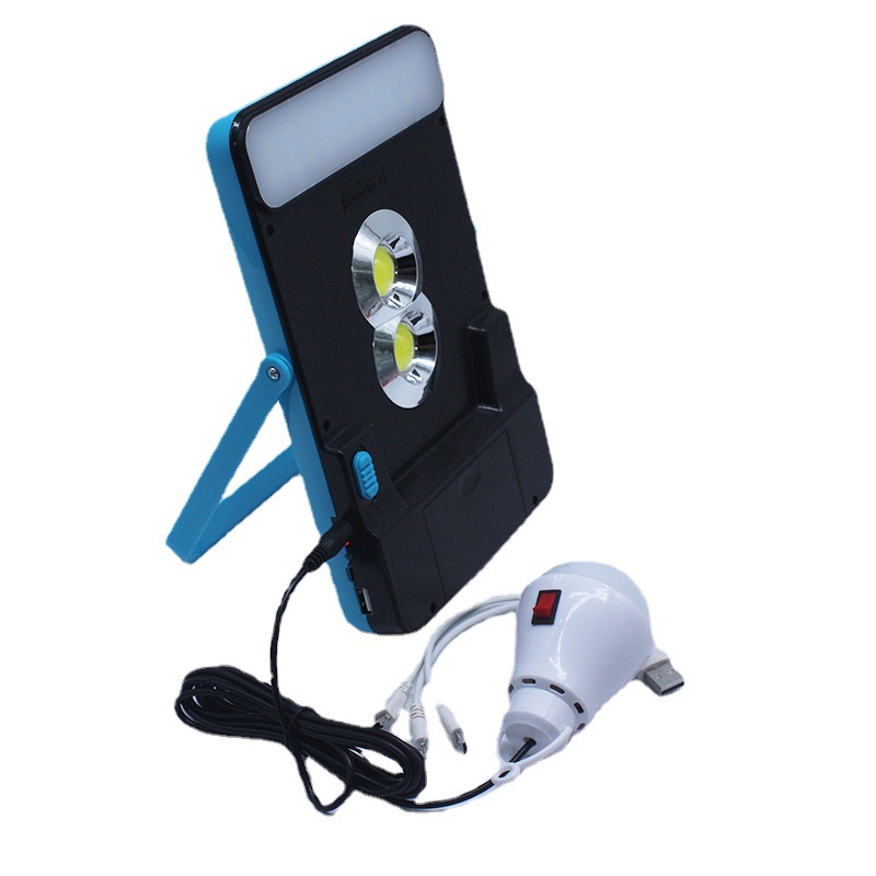 Outdoor camping and indoor solar lighting emergency light, portable desktop dual-purpose USB external connection bulb Item Picture