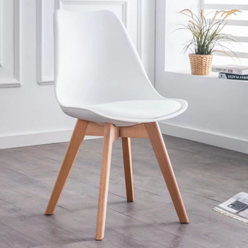 Eames dining chairs, simple Nordic tulip fast food table, casual negotiation backrest chairs, home dining room stools and chairs Specification image