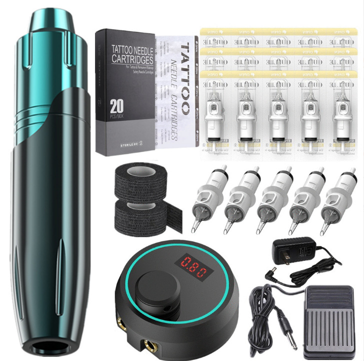 Set of rotary motor tattoo machine, all-in-one tattoo device Specification image