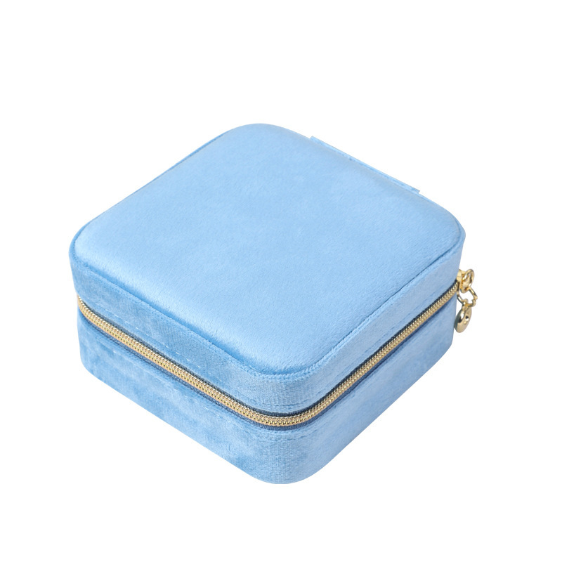 Jewelry Box Small Portable High-Grade Exquisite New Earrings Earrings Necklace Ring Jewelry Storage Box Advanced Item Picture