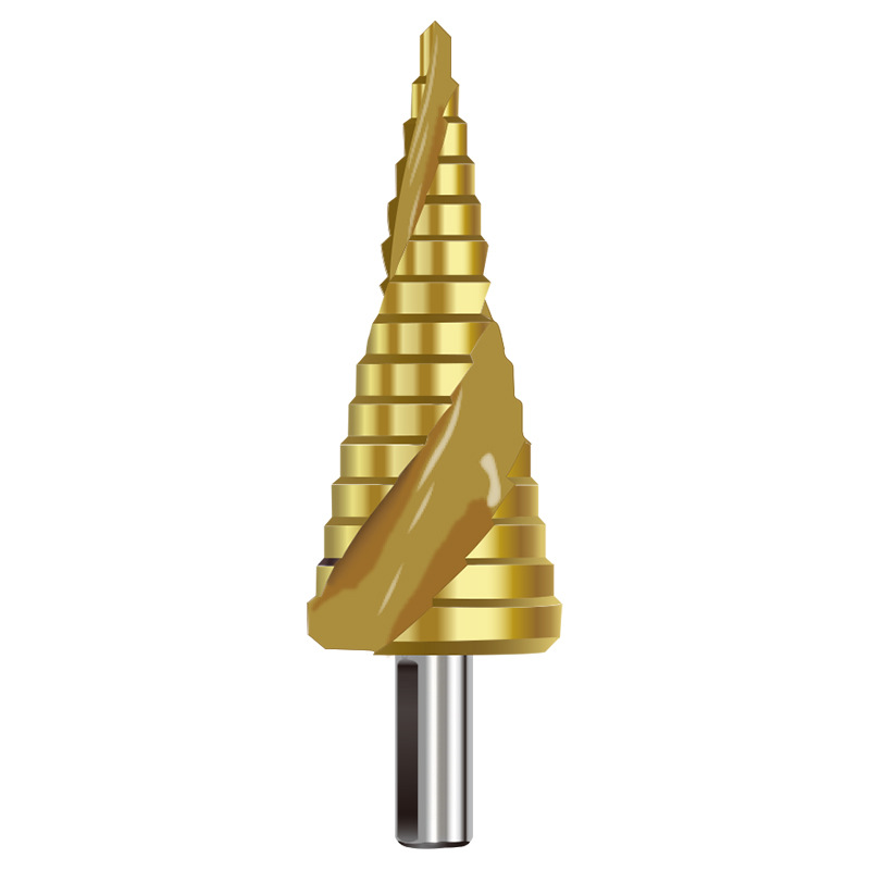 High Speed Steel Spiral Step Drill Steel Plate Stainless Steel Aluminum Film Plate Open Hole Reaming Electric Wrench Pagoda Drill Hole Opener Item Picture