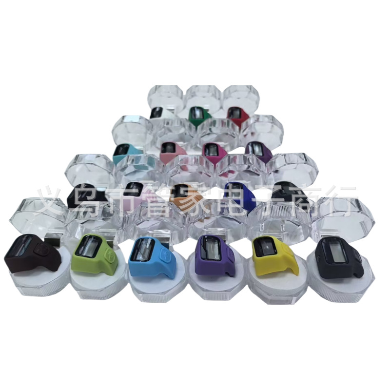 Mini ring-style counter, portable ring-style electronic counter, pedestrian flow counter, small round box set