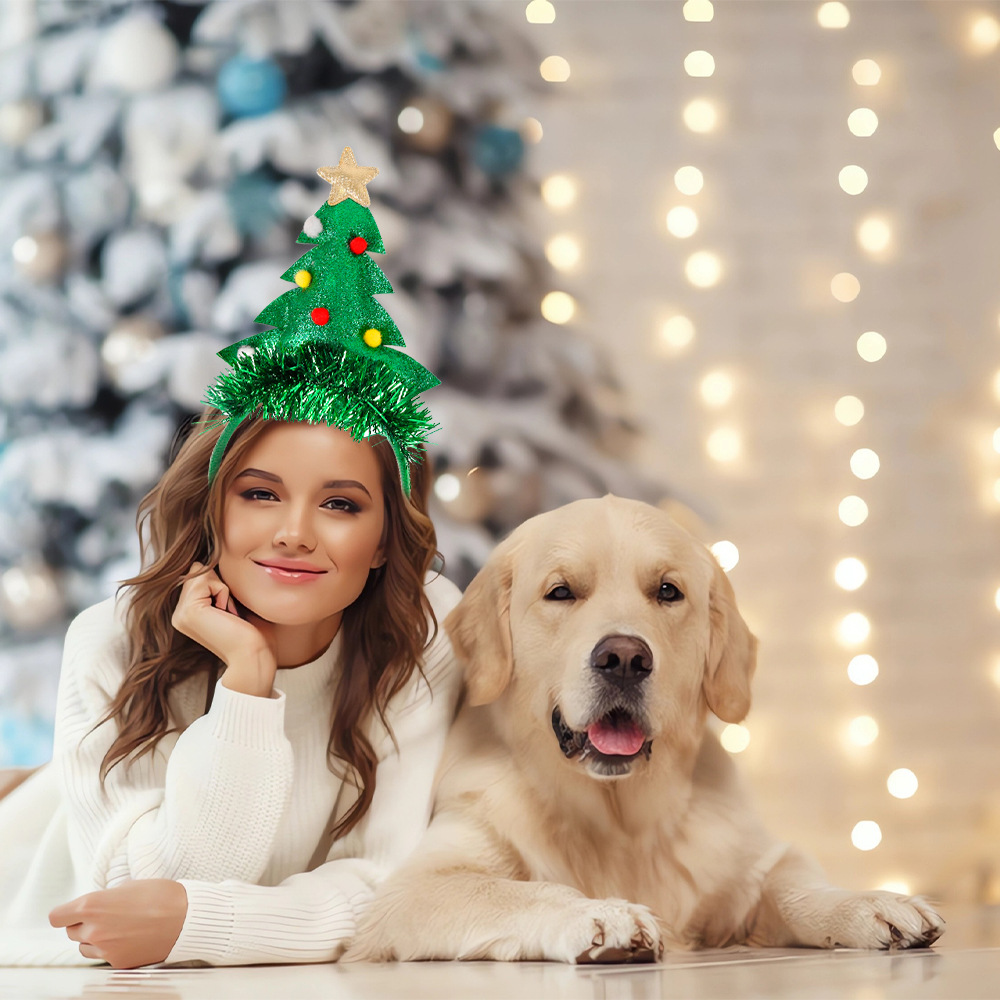 New Christmas decoration three-dimensional hair band, Christmas party children's gifts antler bells, Christmas hats, headbands and hair accessories Specification image
