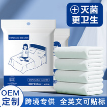 Foreign trade cross-border travel disposable non-woven sheets pillowcase travel travel hotel accommodation portable bedding