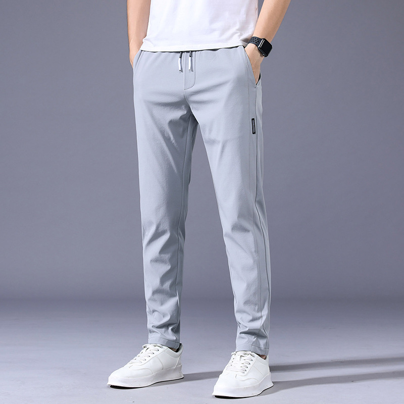 2022新款秋季裤子男帅气休闲男士休闲裤男裤棉质青年潮修身长裤男