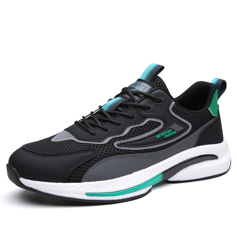 Brand men's shoes 2025 Spring/Summer new style mesh breathable leather waterproof, anti-slip, wear-resistant shoes lightweight shock-absorbing sports shoes Item Picture