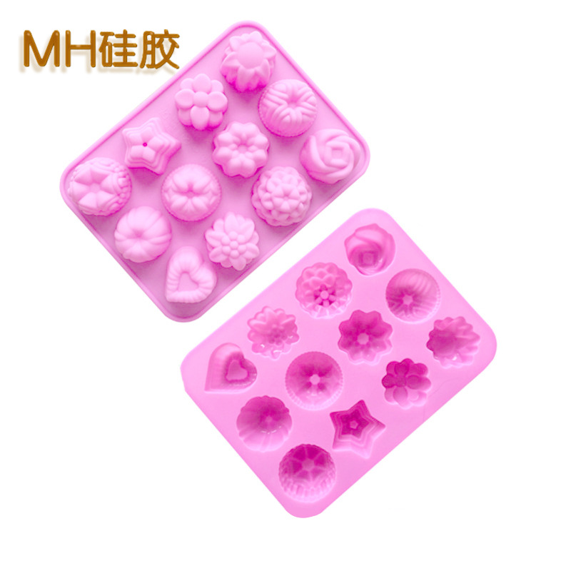Minghao 12 Even Herbal Silica Gel Mooncake Mold Silica Gel Ice Crust Pastry Mold Cold Soap Mold Diy Baking Specification drawing
