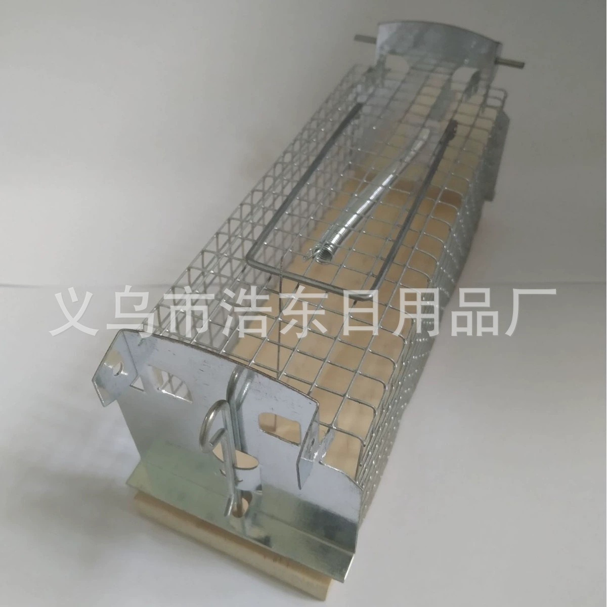 jp85老鼠笼 木夹 木质捕鼠器 大小号铁丝网镀锌捕鼠器木制老鼠笼详情图3