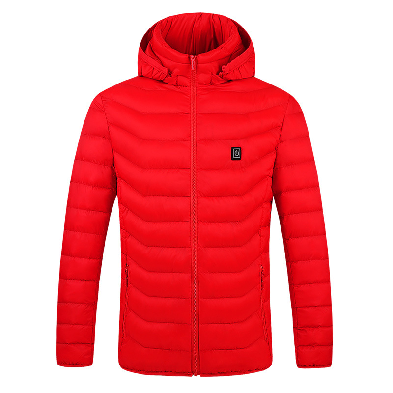 Cross-border bestseller heating cotton jacket for men, smart electric heating Zone 249 heating suit, hooded down cotton heating cotton jacket Specification image