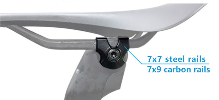 Bicycle seat tube chuck conversion sleeve 7*9 conversion button is suitable for carbon bow steel bow seat cushions Specification image