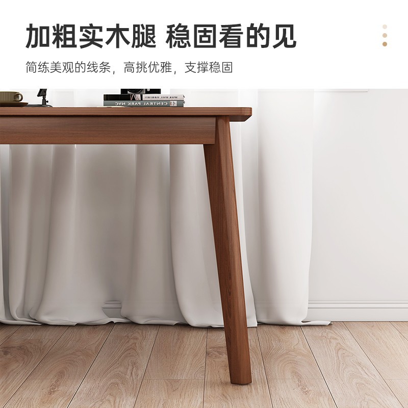 Simple Study Desk Desk Double Desk Chair A Set Of Narrow Home Computer Desk Student Bedroom Long Writing Table Application Scenario