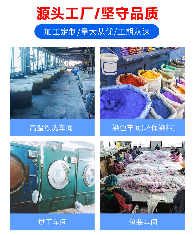 马卡龙彩色小羽毛小飘鹅毛婚礼节日活动舞台装饰礼盒填充材料批发详情3