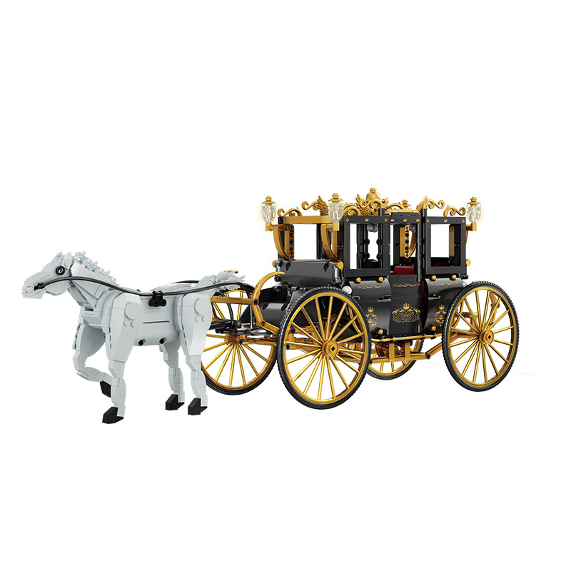 Aoke Building Blocks 50030 Royal Parade Carriage Simulation Mount Children's Assembly DIY Toy Series Manufacturer Item Picture