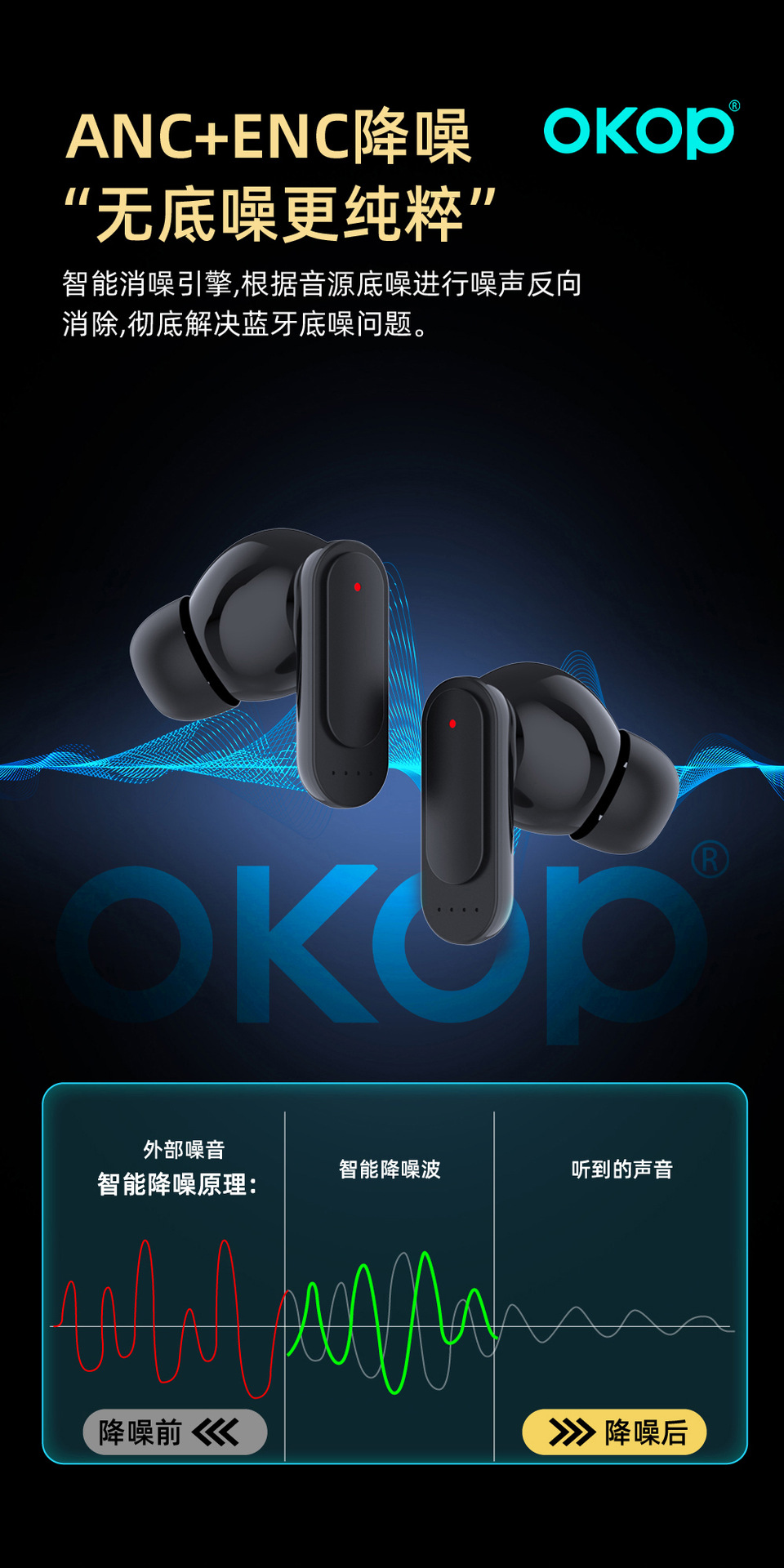 210 True Wireless Bluetooth Headphones for gaming, noise-cancelling, low latency, in-ear design, new cross-border high sound quality, and ultra-long battery life pic 7