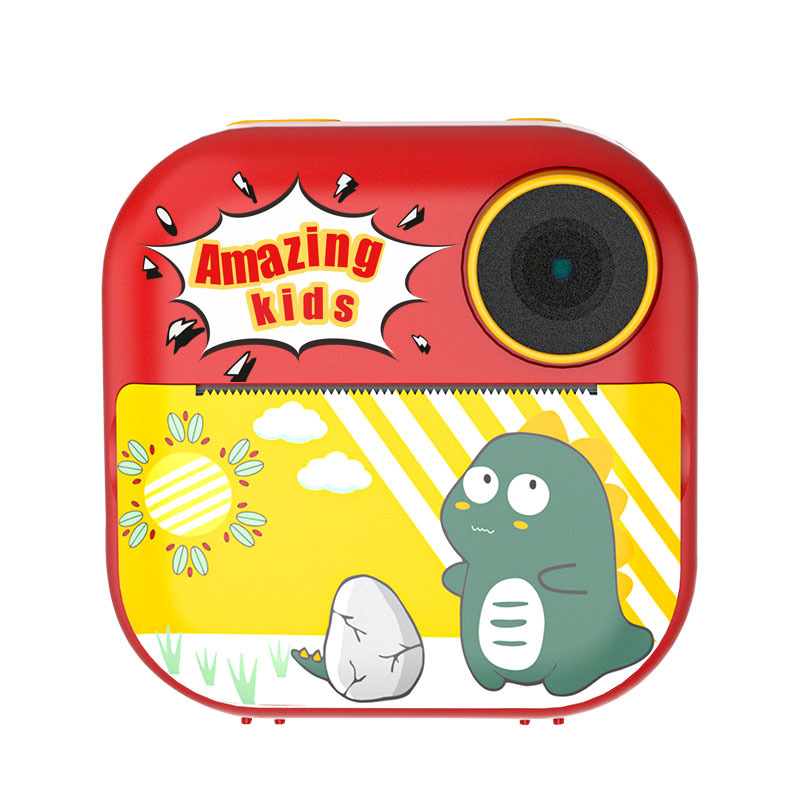 The new children's Polaroid camera can record videos. It features high-definition thermal paper printing and dual front and rear cameras Item Picture