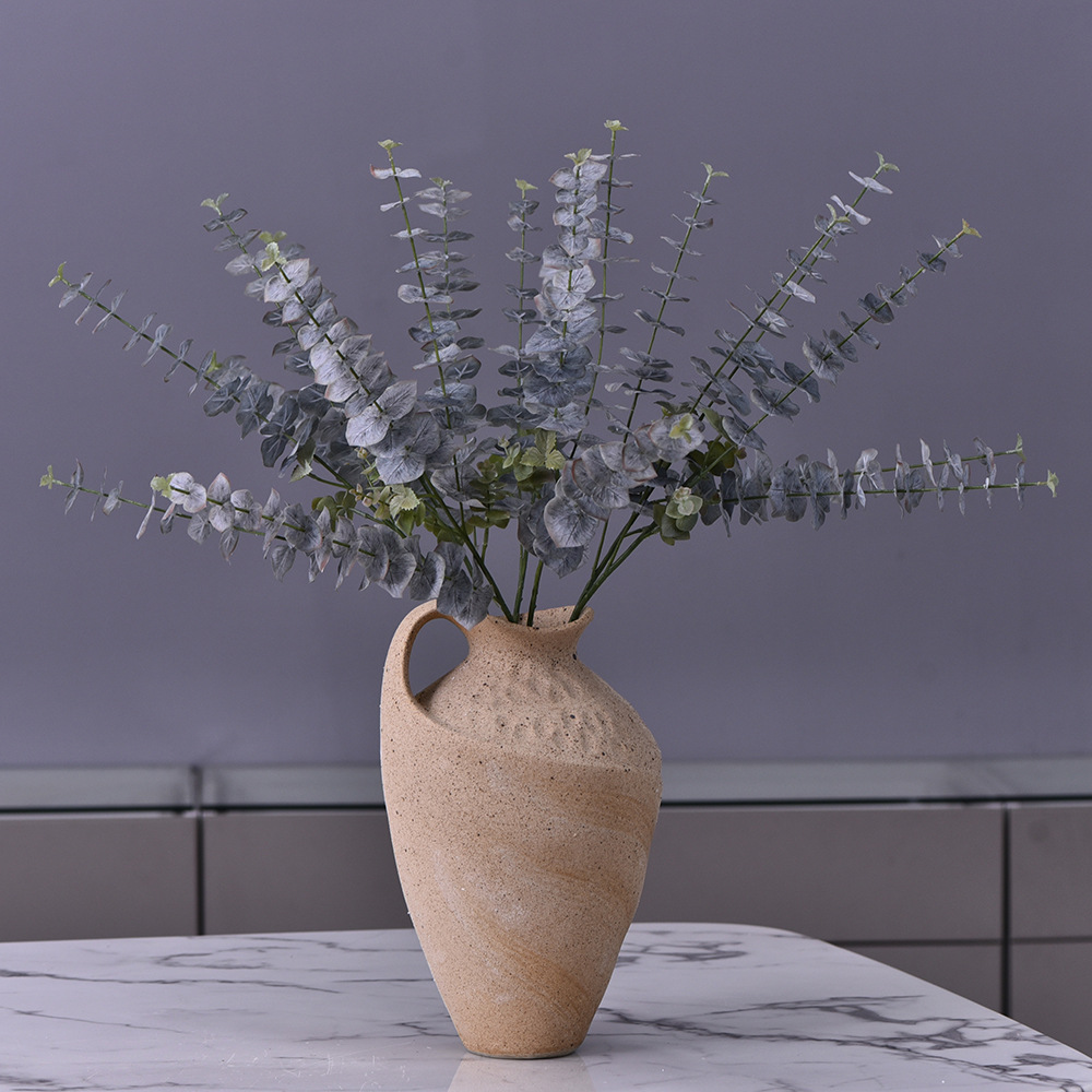 Original factory products, realistic simulation of eucalyptus leaves for home decoration, money leaves, simulated green plants, flower arrangement leaves, cross-border orchids, simulated branches, leaves and trees Application Scenario