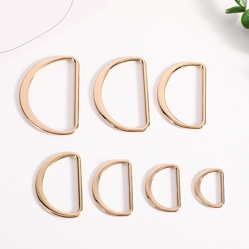 Fashion Flat D Type Waist Buckle Bag Strap Coat Clothing Diy Metal Accessories Waist D Word Decorative Arch Buttons Application Scenario