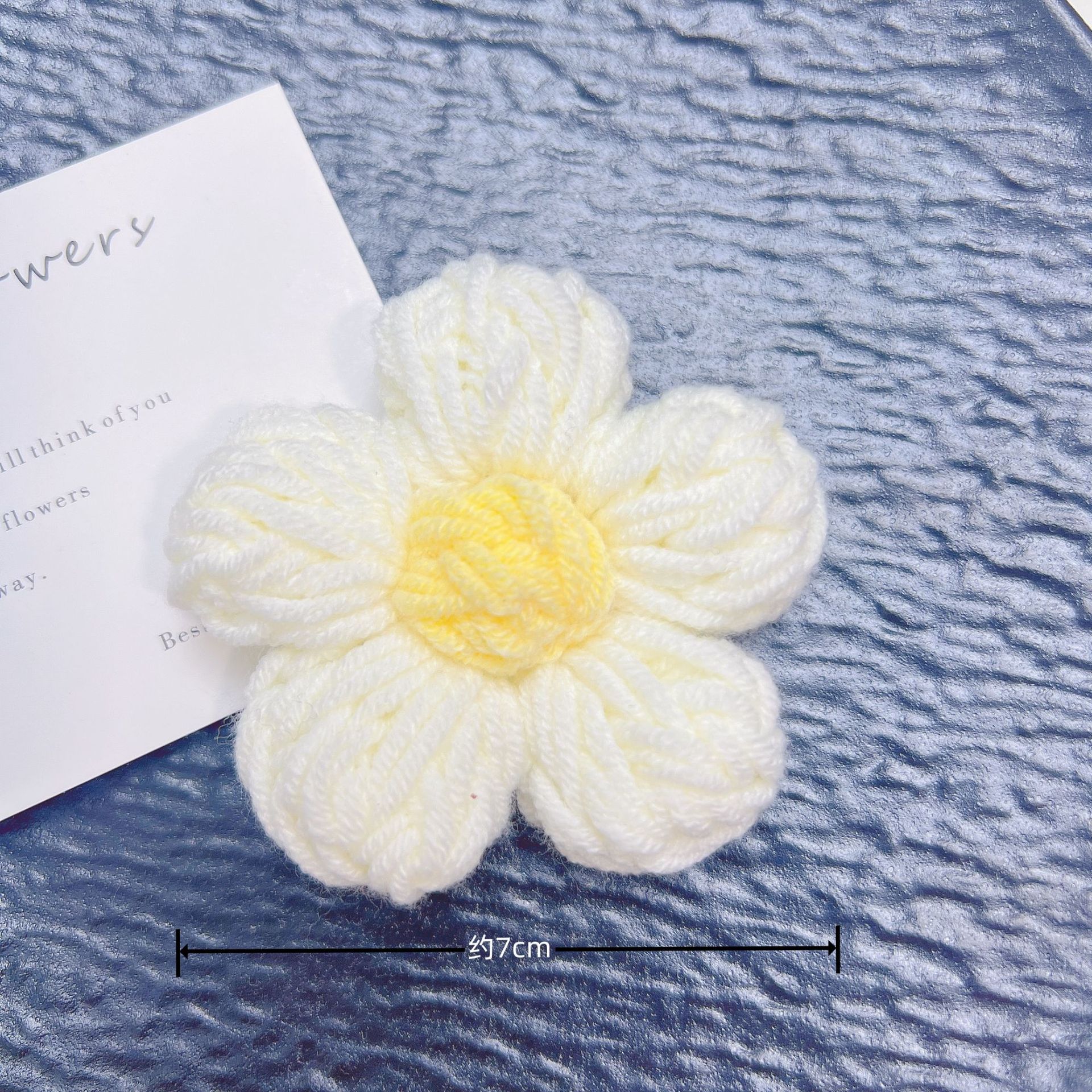 手工毛钱7厘米勾花DIY泡芙花发饰发件服装辅鞋帽箱包毛衣装饰辅料详情16