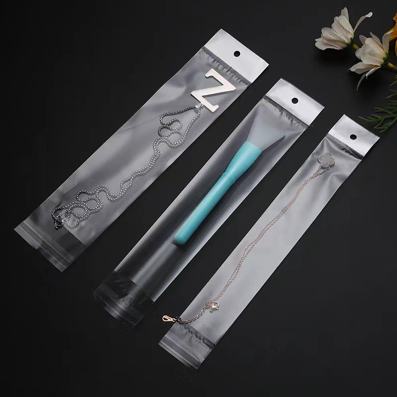 Opp White Pearl Film Card Head Bag Hanging Hole Jewelry Self-Adhesive Bag Self-Adhesive Transparent Bag Aircraft Hole Packaging Wholesale Application Scenario