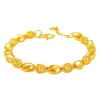 The hollowed-out exquisite sand gold bracelet for women, the copper gold-plated fashionable and versatile bracelet for brides, a light luxury accessory, is selling well in Douyin live streaming Item Picture