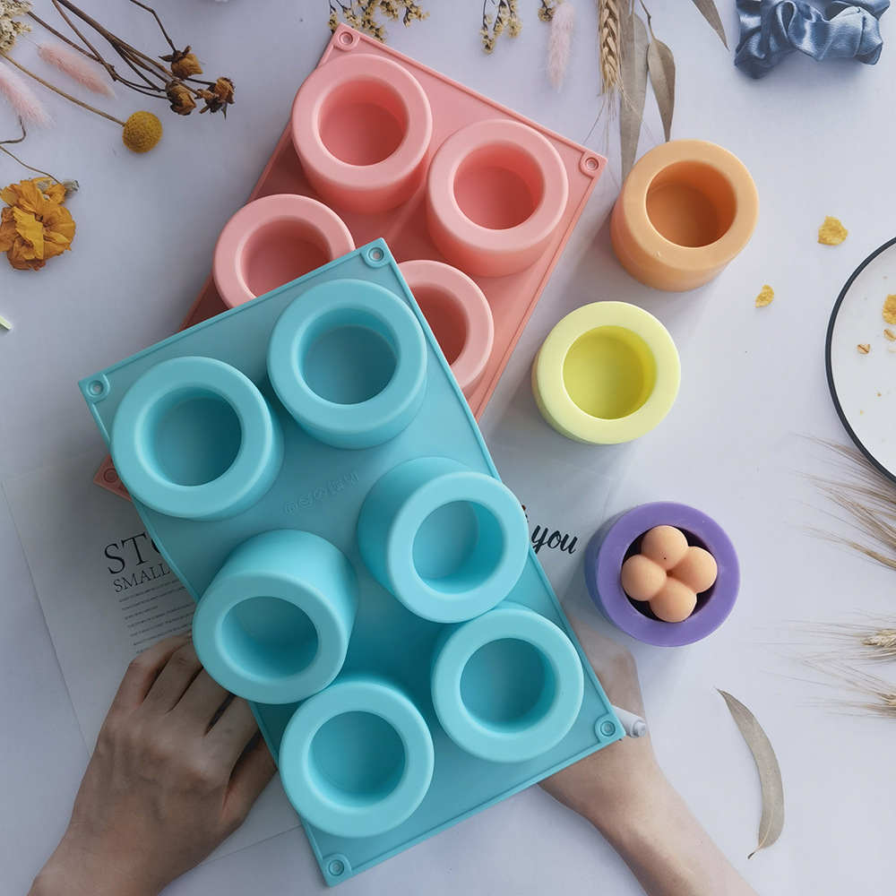 厂家直销6连凹凸杯DIY蛋糕烘焙糕点面包制作饼干板肥皂模具