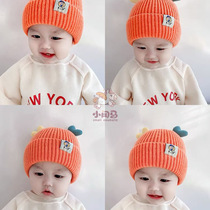 Baby knitted hat autumn and winter cute princess warm young children winter and winter style thickened girl baby wool hat