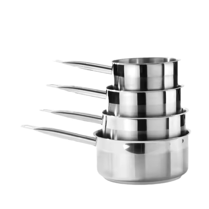 Stainless Steel Coffee Pot With Long Handle Single Bean With Magnetic Water Spoon Ladle Milk Pot With Graduated Outlet Special Stockpot Item Picture