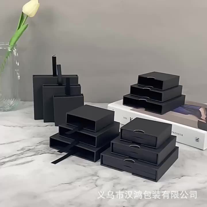 Wholesale of transparent pe film suspension boxes, anti-oxidation jewelry boxes, nail clips, drawer boxes, bracelets and necklace boxes in stock details Picture