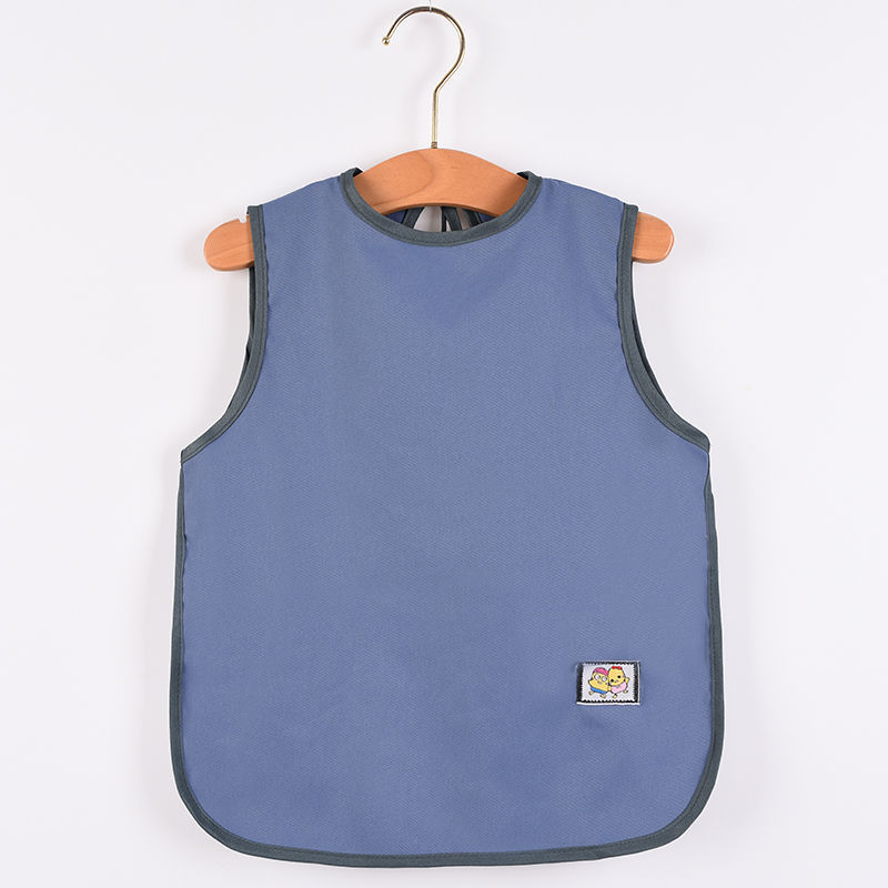 Baby vest-style waterproof princess smock, sleeveless, reversible for children and infants, summer dining bib, thin, breathable and cute Specification image