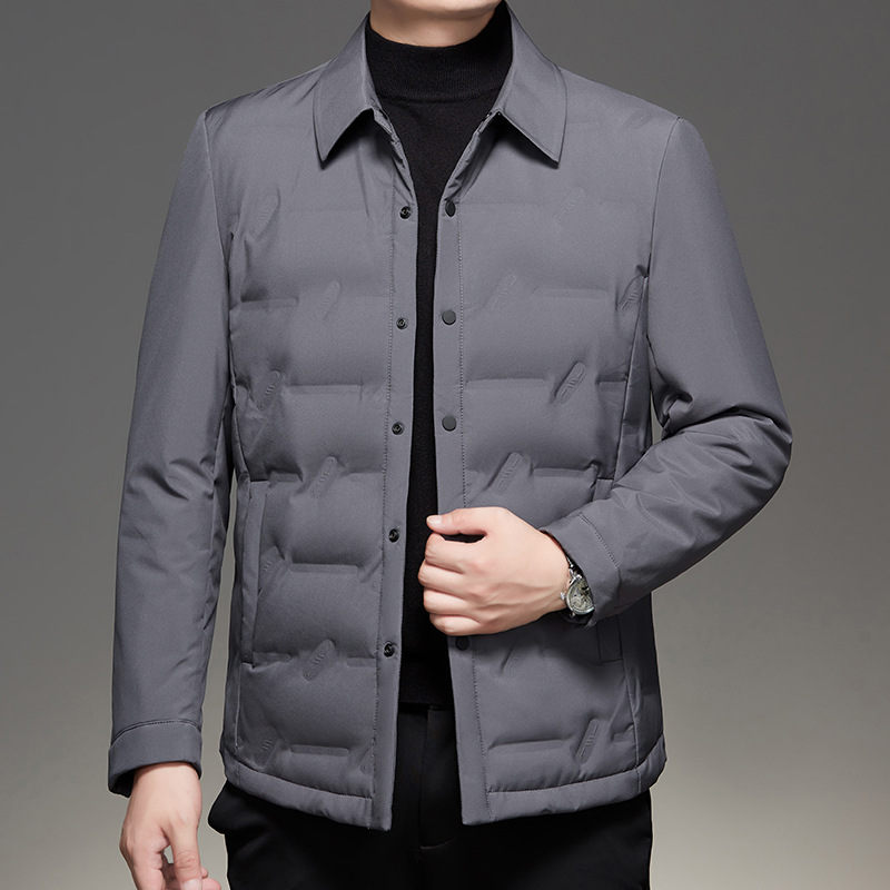 2024 Winter New Men's down jacket, casual lapel, warm down men's coat, one-piece consignment WL9643 details Picture