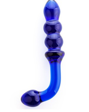 水晶玻璃女用自慰棒 拉珠肛塞情趣成人性用品前后通用