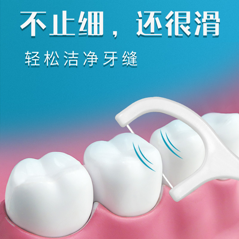 牙线/牙签/牙线儿童/一次性筷子/透明圆罐牙签产品图