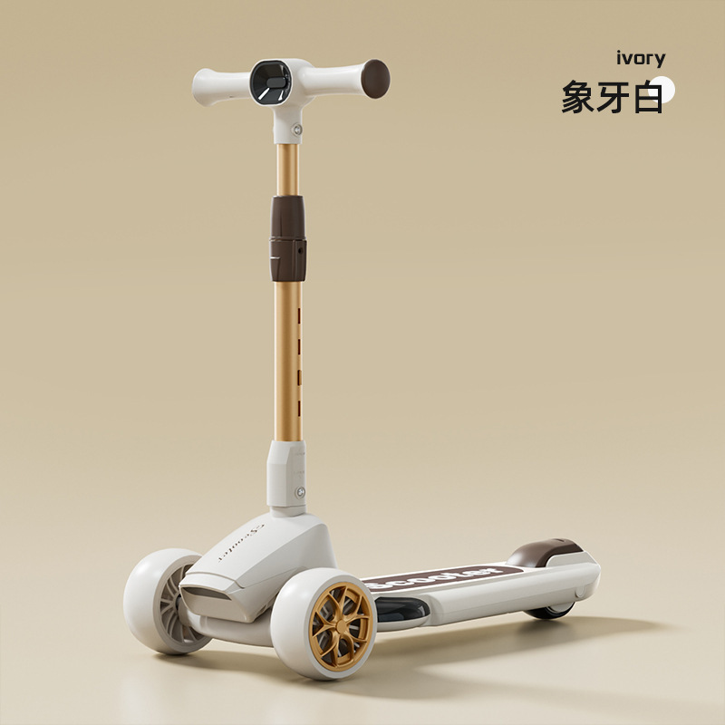 Factory wholesale children's scooters 1-3-8 years old for boys and girls, big kids with music and lights, one-button folding children's scooters Application Scenario