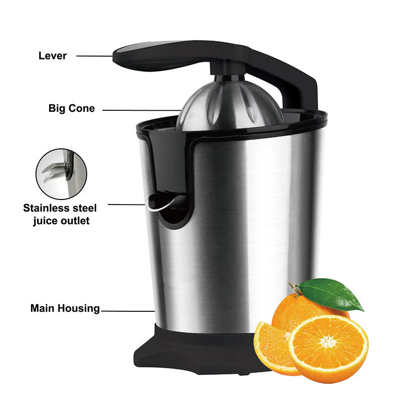 Stainless steel hand press type electric juice machine
