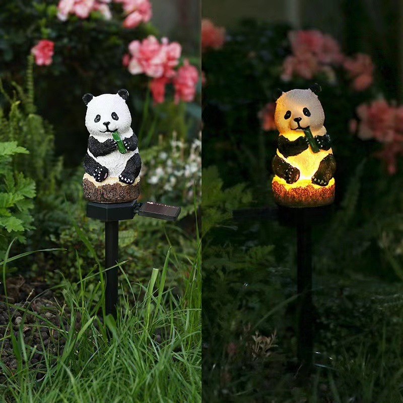 Solar-powered outdoor rainproof luminous simulation animal lights, villa courtyard farm decorative atmosphere lights, LED lawn lights Specification image