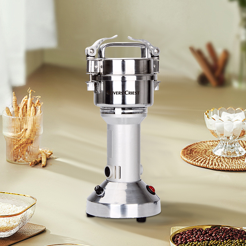 150G Foreign Trade Small Stainless Steel Grinding Mill For Household Use, Multi-Purpose For Grains, Spices And Soy Products details Picture
