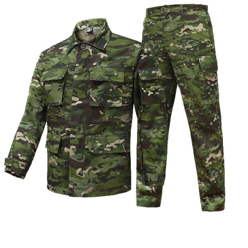 军训迷彩服套装男学生军训服训练作训服耐磨透气体能服军迷迷彩服