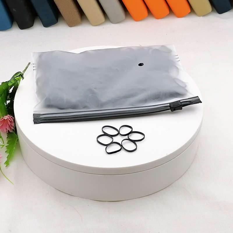 A1365 Black 500-type good leather band, hair band, hair rope, hair tie, head accessory, Japanese and Korean accessories, 2-yuan, 2-yuan store wholesale Item Picture